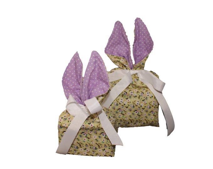 Bunny Treat Bag Lime Green Floral