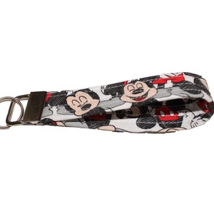 Disney Mickey Mouse Fabric Keychain