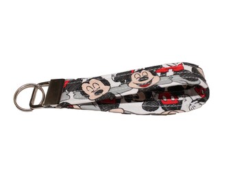 Disney Mickey Mouse Fabric Keychain