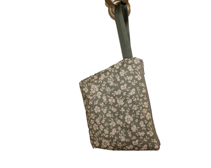 The Vernie, Water Resistant Clutch Sage Floral