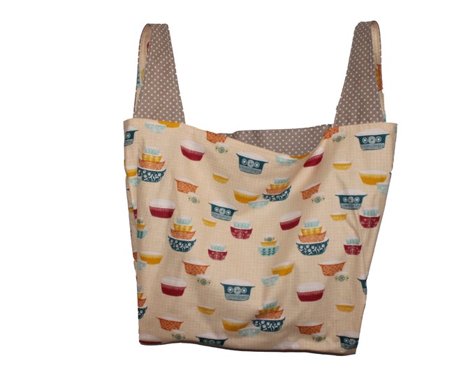 Vintage Pyrex  Reversible Market Bag