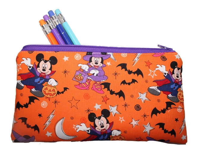 Emily Pencil Pouch Mickey and Minnie Mouse Halloween
