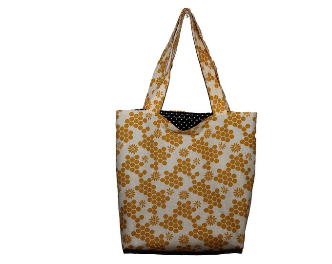 Mini Tote Golden Honeycomb