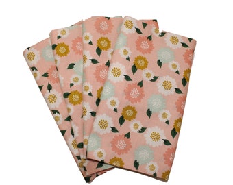 Pink Floral Cloth Napkin