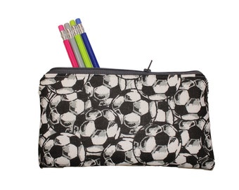 Emily Pencil Pouch Soccer