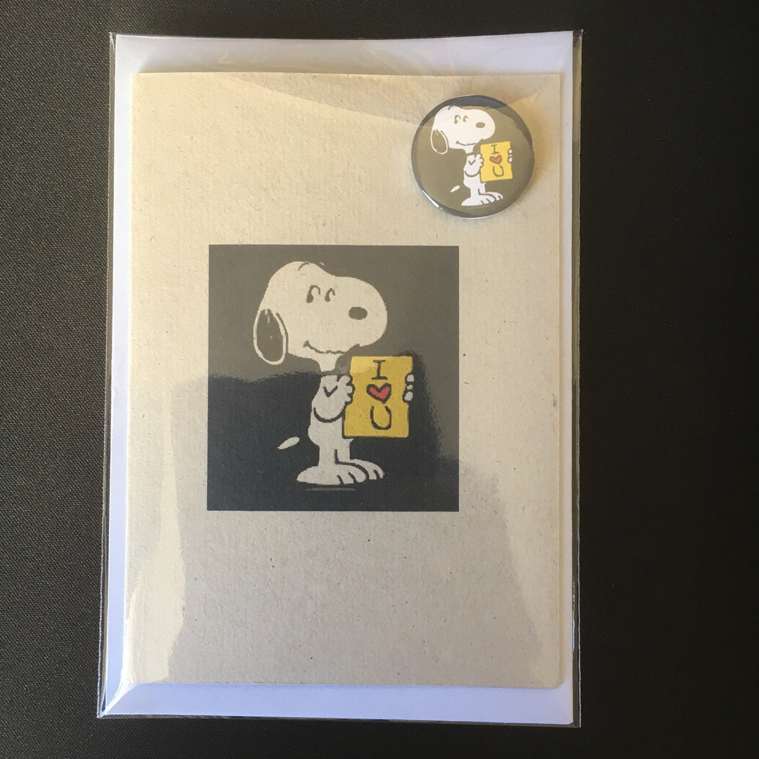 ¡Tarjeta! ¡Inspirado en Snoopy! ¡Tarjeta de cumpleaños! ¡Día de San ...