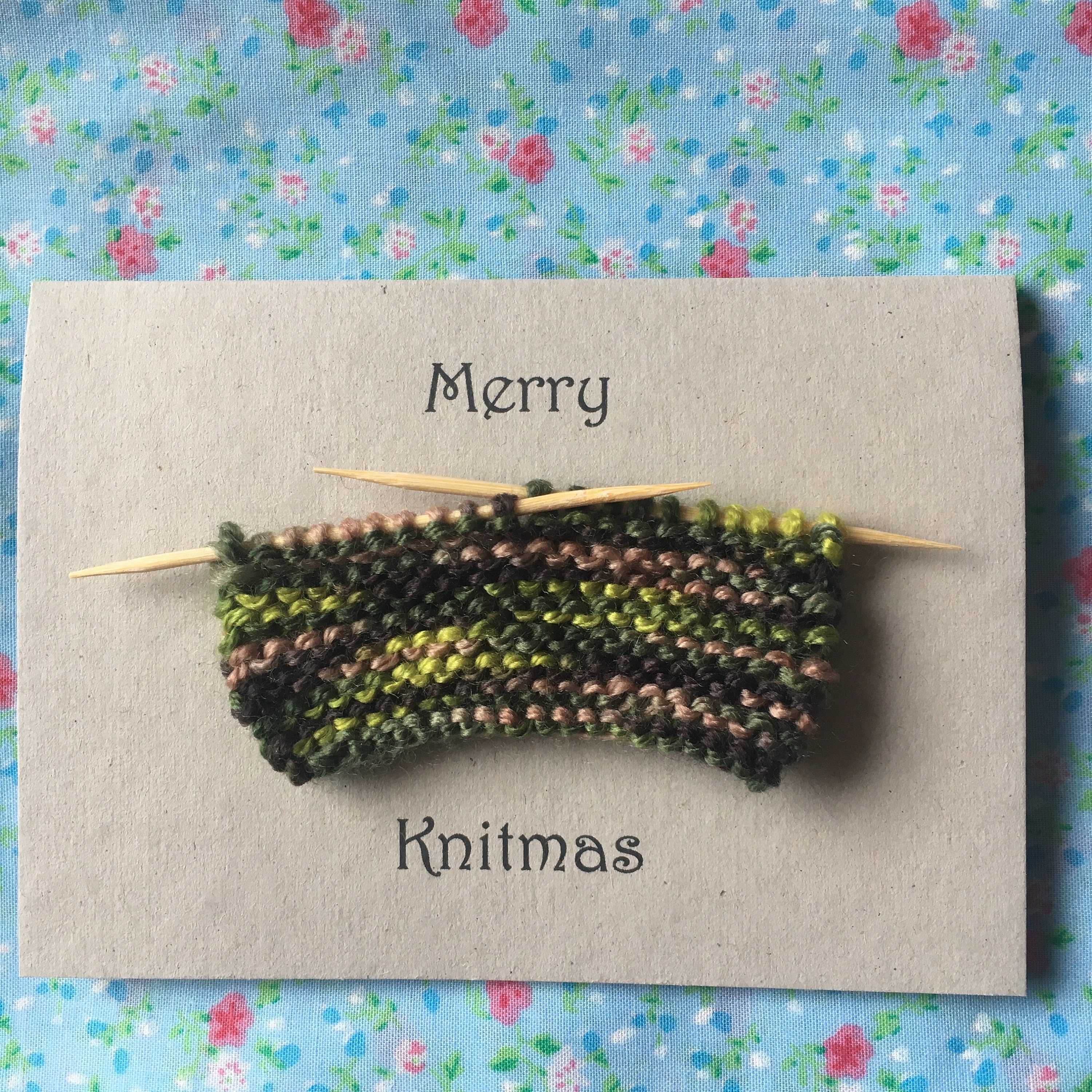 Knitting Card - Handmade in the North East - Happy Birthday - Happy ...