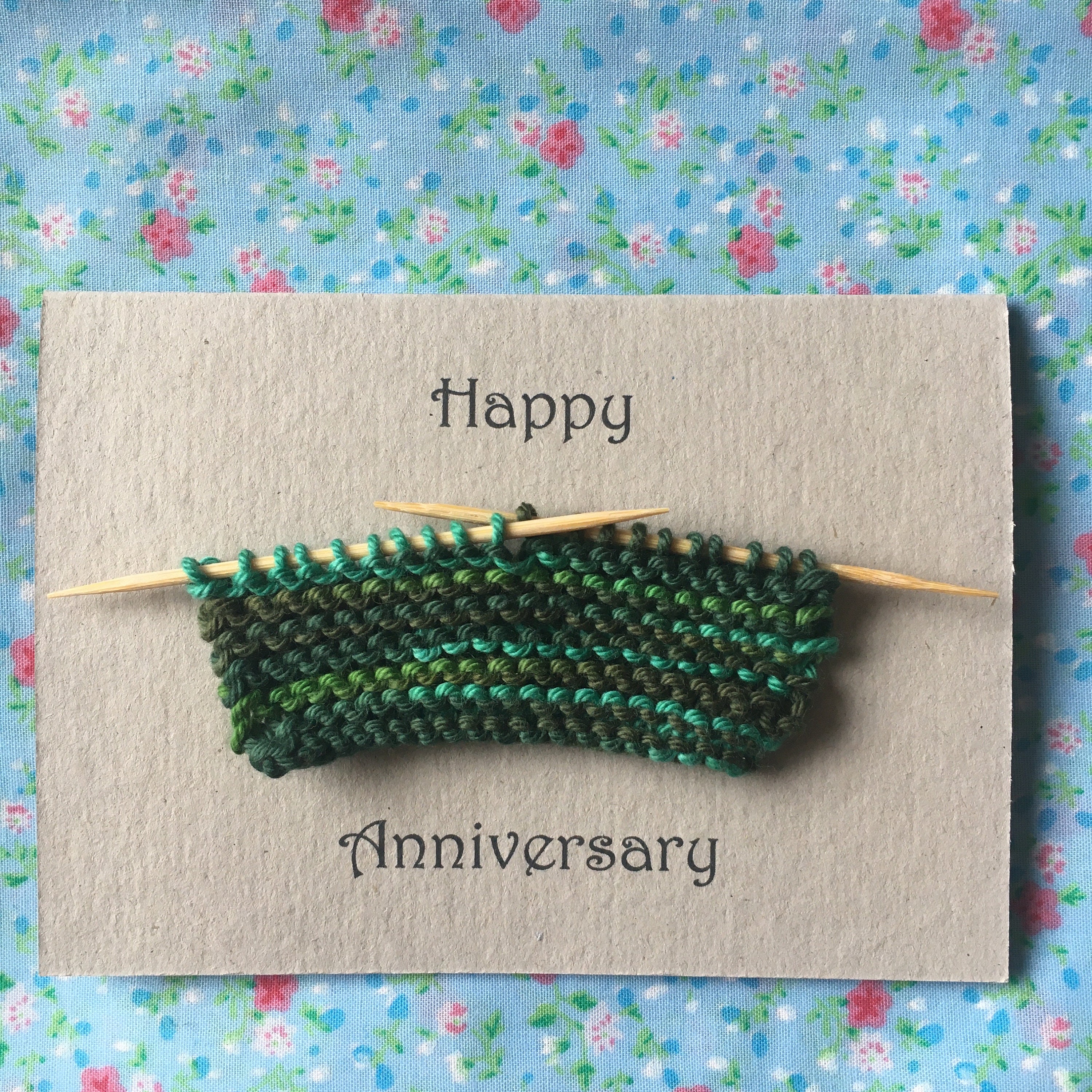 Knitting Card - Handmade in the North East - Happy Birthday - Happy ...