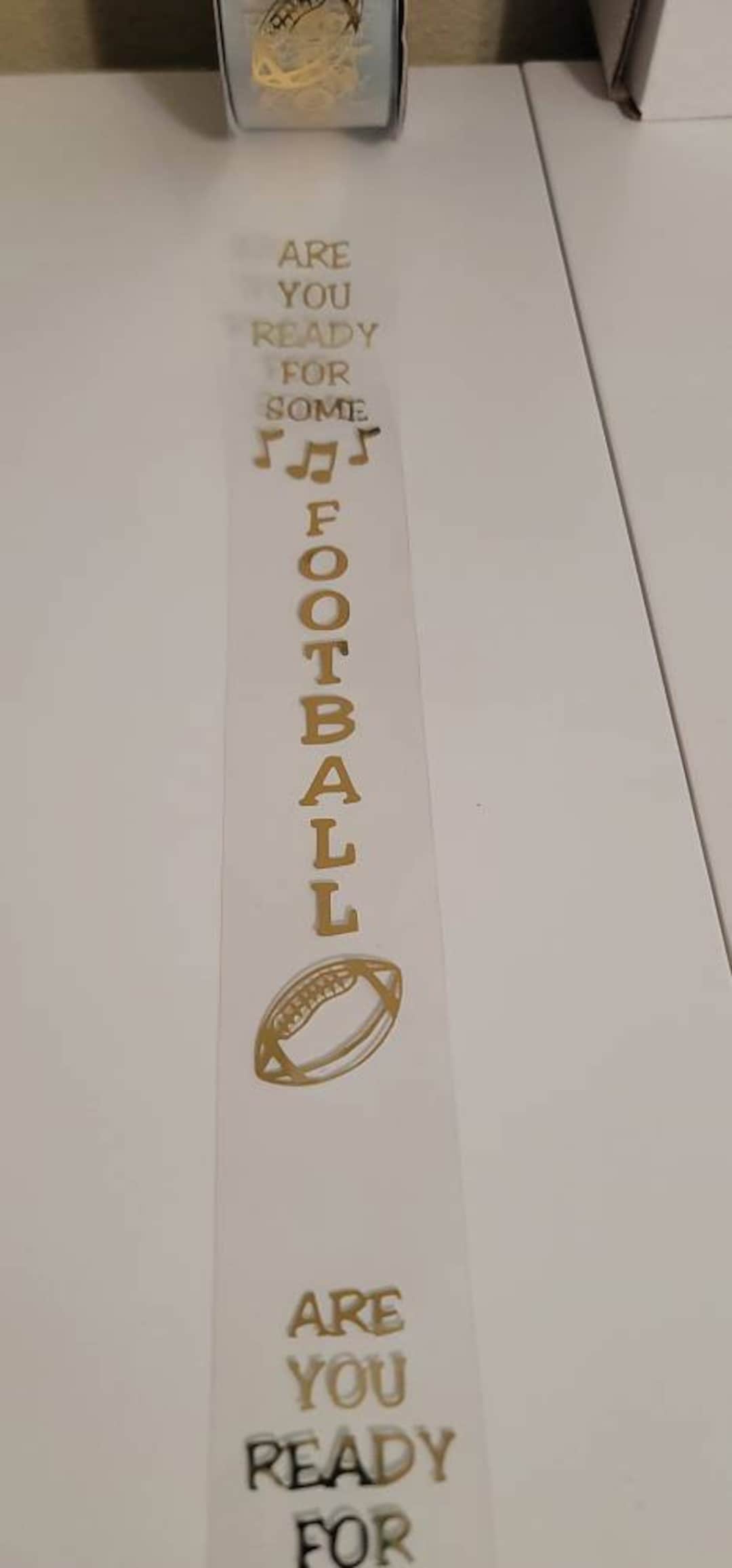Clear Ribbon Design CLEAR RIBBON Are You Ready for Some Football Homecoming (CLOSEOUT ) - Etsy