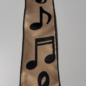 MUSIC NOTES RIBBON wire edge #40