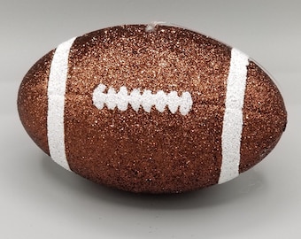 Glitter Footballs 3D (4.5"x 3") Homecoming Trinket  ( Not for a wreath)