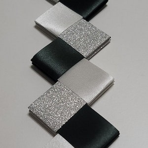 Diamond Braid WITH 3 COLORS Satin Ribbon Homecoming