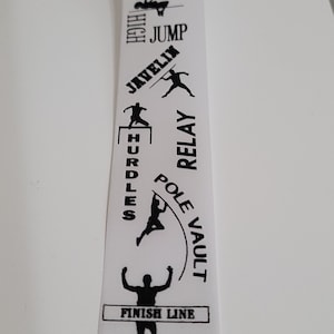 TRACK and FIELD WORDS Homecoming Ribbons