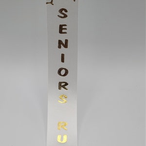 Senior Rule with cap Homecoming Ribbon
