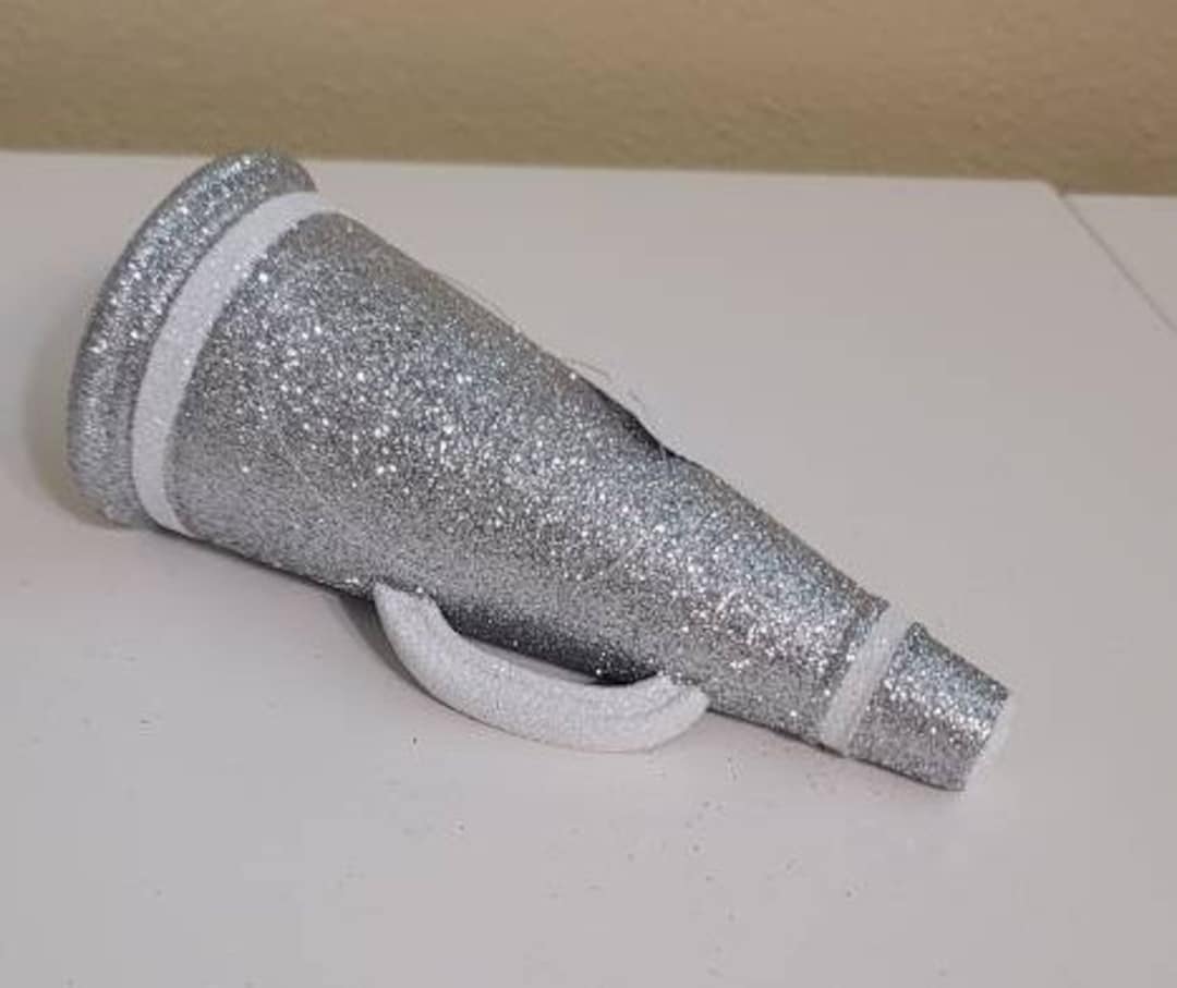 Glitter 3D Cheer Foam Megaphone Etsy