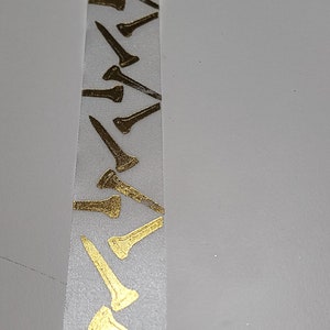 Golf Tee's Homecoming Ribbon on white background