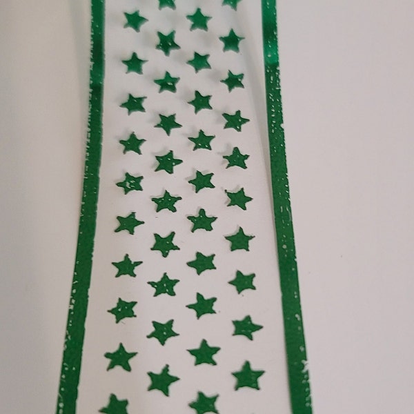 Clear Mylar Ribbon Homecoming Stars with Border