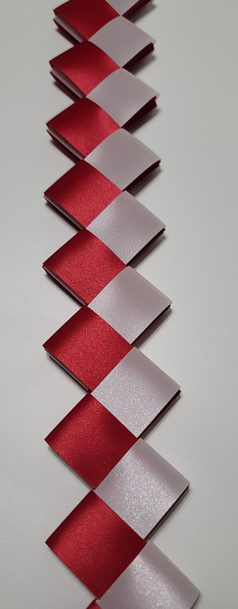 Diamond Braid Satin Ribbon Homecoming WITH TWO COLORS