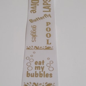 SWIM WORDS Homecoming Ribbons