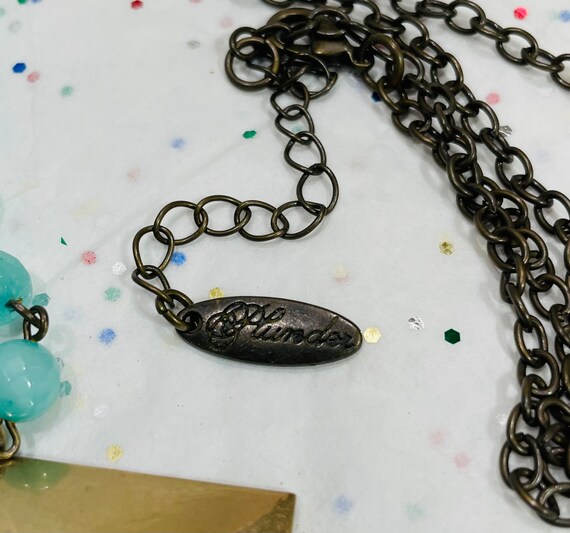 Turquoise Plunder Necklace With Bangle Bracelet Set Etsy