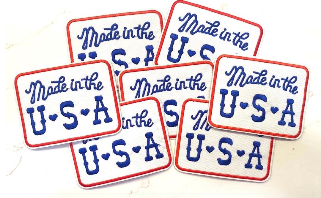 USA Patriotic Patch Iron Embroidered Patch/usa/trucker Hat Patch - Etsy