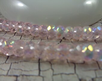 14.5 Inches Strand Multi Pink Tourmaline Faceted Rondelles Size Super Wholesale Price 4-4.5mm