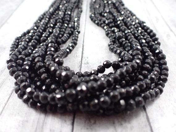 Small black crystal best sale beads