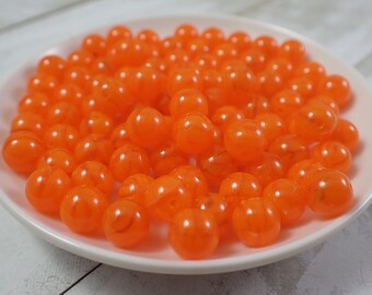 Perles En Pâte De Verre Translucides Tubes Oranges - Marque Les Collections De Crinolines, Origine Inde