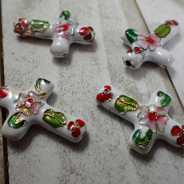 Green Cloisonne Beads Etsy