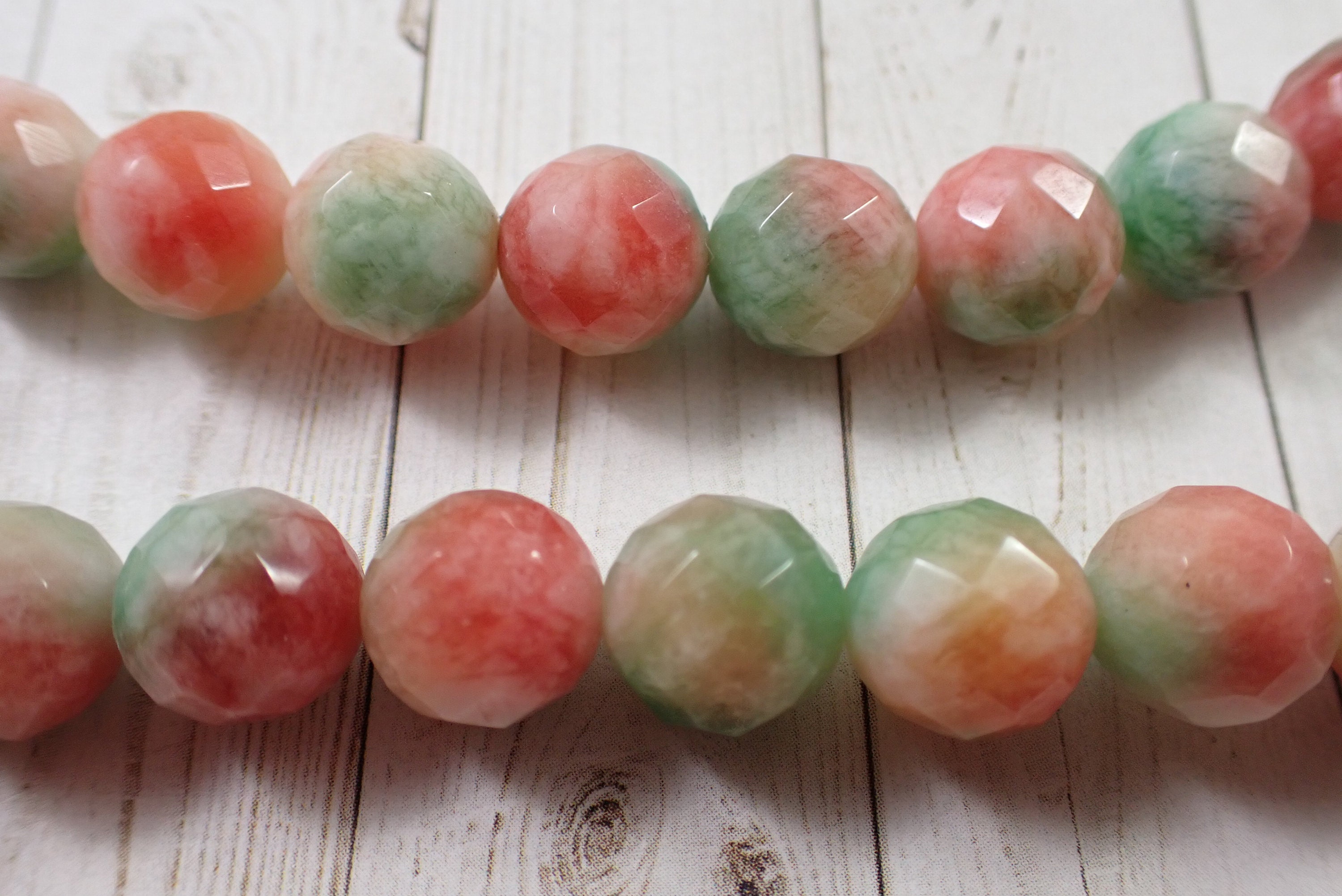 Pink and clearance green agate