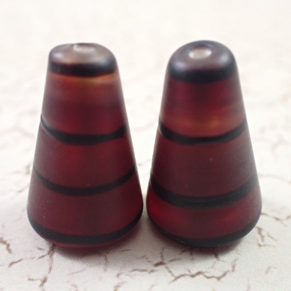 Glass Cone Beads Etsy