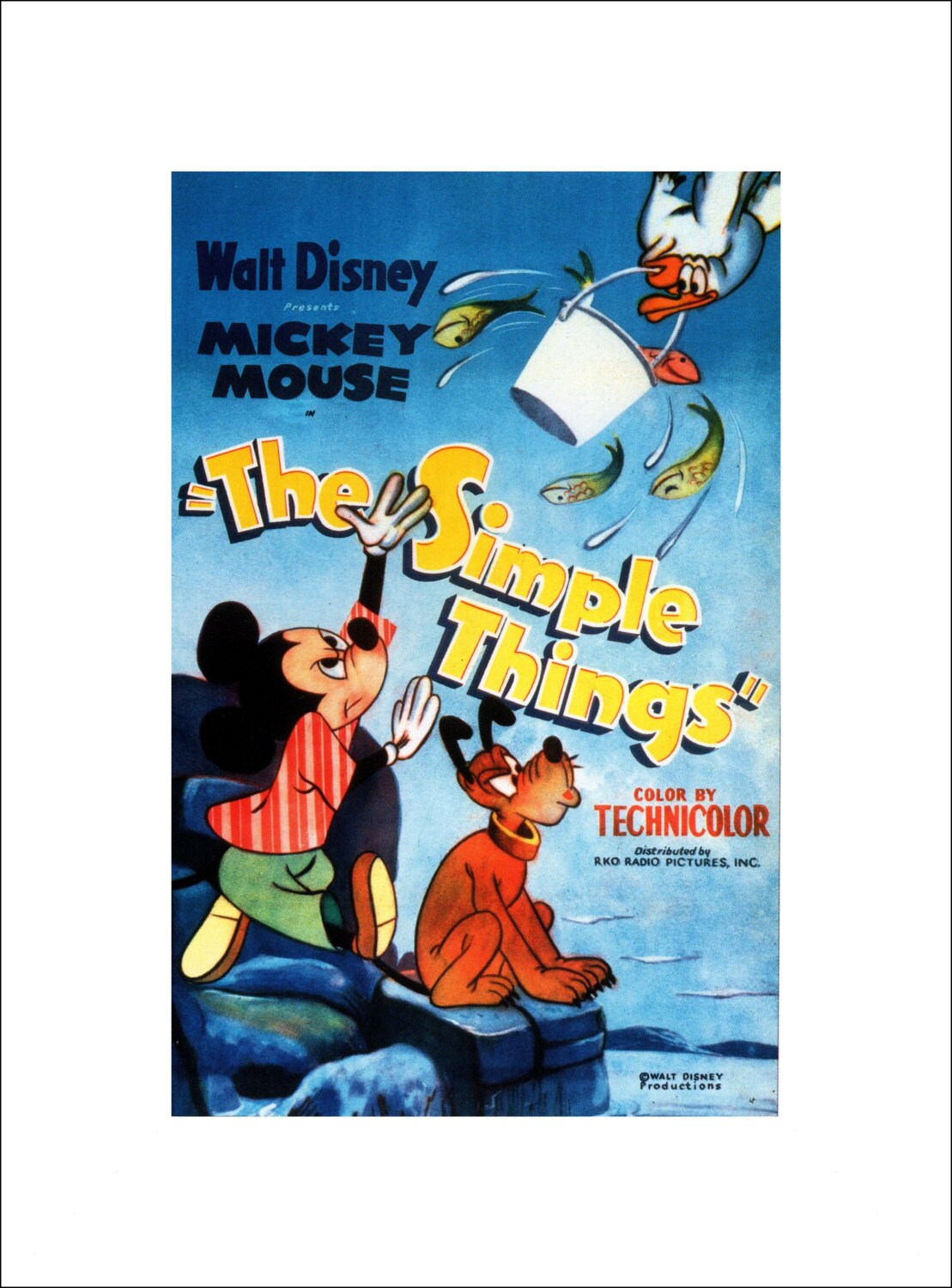 Vintage Disney Print Item 106M 1953 11 x 14 | Etsy