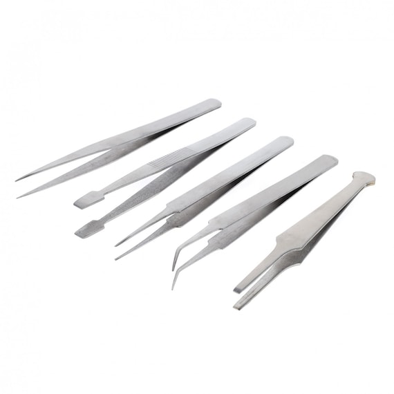 Universal Tool Arts and Crafts Stainless Steel Tweezers Set 