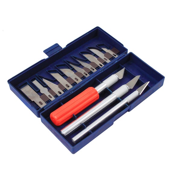 Hobby Knife Precision Set 16pc Exacto Blades Cutting Sculpting Craft Hobby  DIY 