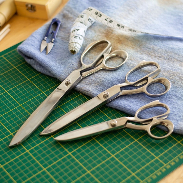 ToolTreaux Stainless Steel Heavy Duty Fabric Scissors Sewing Supplies, 3 Lengths