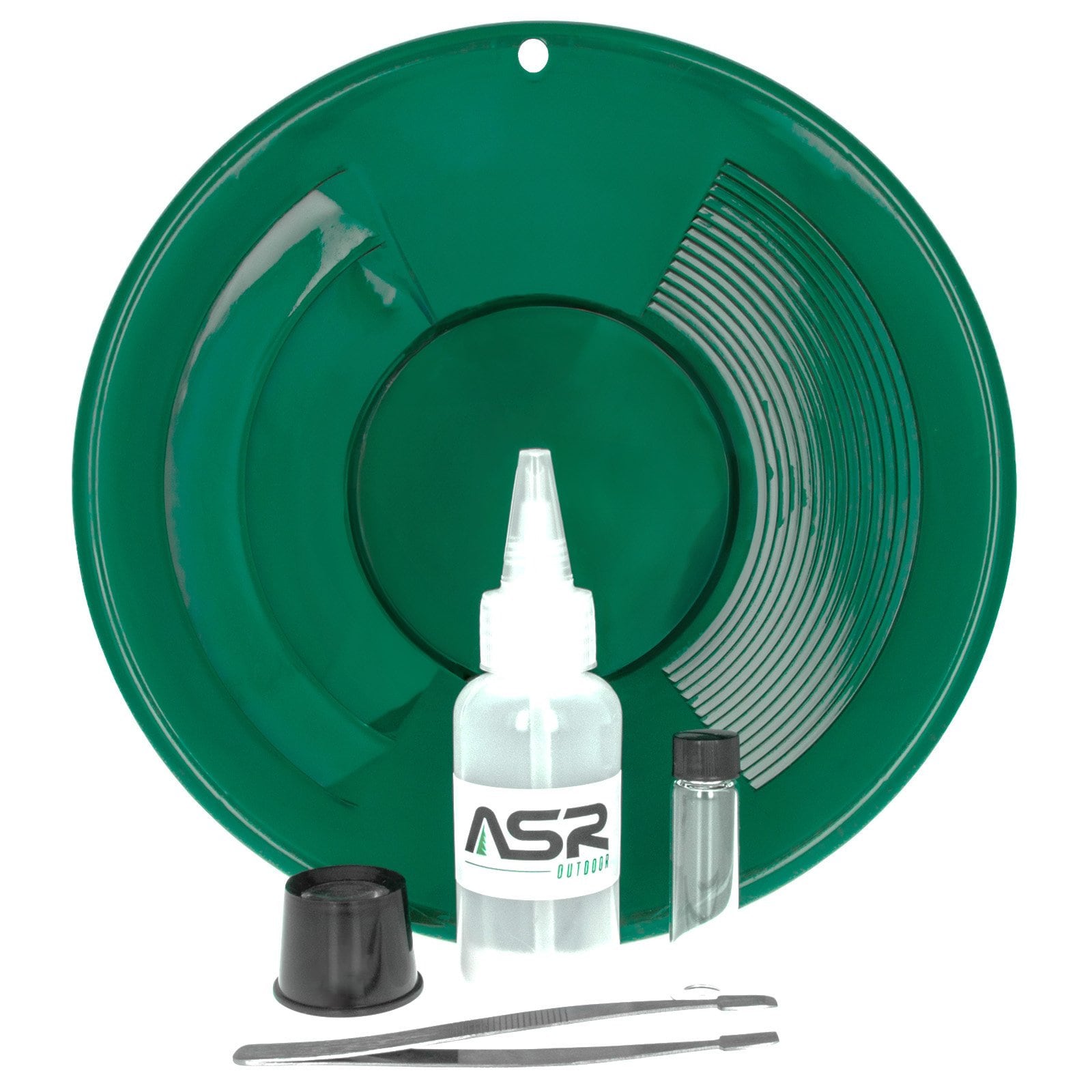 ASR Outdoor Complete Gold Panning Kit Prospecting Equipment with Classifier  Screens, Dual Riffle Gold Pans, 11pc