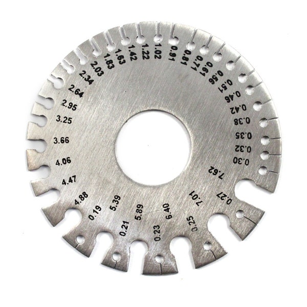 Universal Tool Standard Round Precision Measurement Stainless Steel Wire Gauge