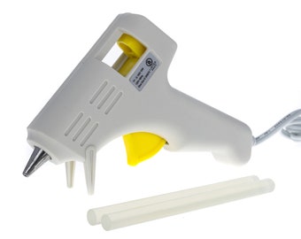 ToolTreaux 10 Watt Mini Glue Gun and Hot Glue Sticks Crafting Supplies Kit, 3pc