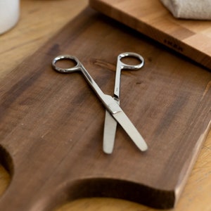 5.5 Inch Stainless Steel Blunt Point Scissors with Straight Blade by ToolTreaux (Silver)