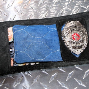 Cartera de bombero, billetera plegable para equipo de protección personal o identificación,