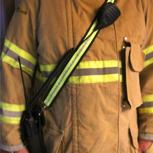 Firefighter Radio Strap,  Bunker  Turnout Gear Radio Strap  (Radio case not included)