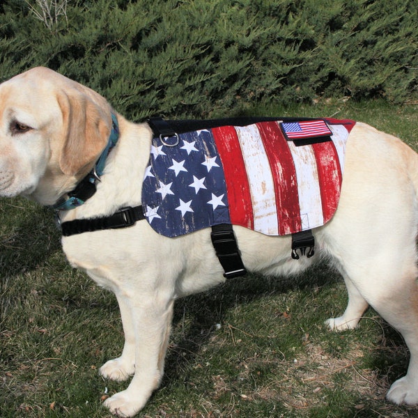 American Flag Dog Vest