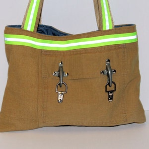 Firefighter turnout gear bag, The &quot;Passport&quot; firefighter turnout gear tote, messenger, purse, carryall