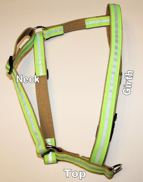Firefighter Turnout Bunker Gear Reflective Dog Harness With Optional Matching Leash Etsy Australia