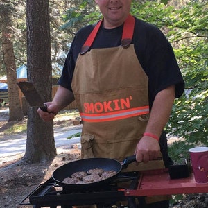 Firefighter turnout gear Barbeque Apron, BBQ Grilling Apron