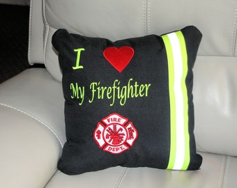 Firefighter Pillow Turnout Gear, Bunker Gear