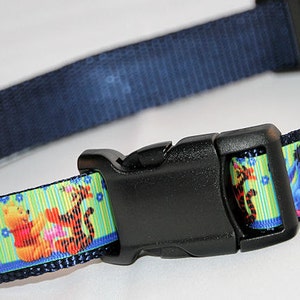 Winnie The Pooh & Friends Adjustible or Martingale Dog Collar, with Optional Matching Leash