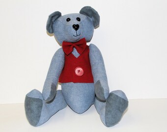 Custom Memory Bear: Handmade Keepsake from Loved One's Clothing