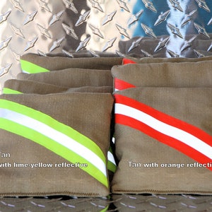Firefighter Cornhole Bags, Bunker Gear Corn Hole Bags, Turnout Gear Bean Bags, set of 8 image 2