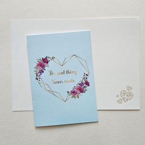 Carte d'anniversaire, Carte de Saint-Valentin, Carte de voeux d'amour, Carte de voeux intérieure vierge